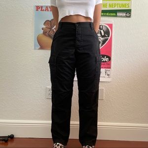 Black cargo pants
